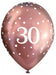Age 30 Birthday Balloons 6 Pack - Rose Gold The Ultimate Balloon And Party Shop Cheltenham & Gloucester Balloons & Fancy Dress 