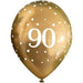 Age 90 Birthday Balloons (6pk) - Gold The Ultimate Balloon And Party Shop Cheltenham & Gloucester Balloons & Fancy Dress 