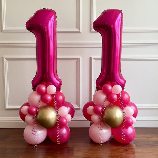 Age Balloon Stack - Double Number The Ultimate Balloon And Party Shop Cheltenham & Gloucester Balloons & Fancy Dress 