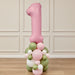 Age Balloon Stack - Single Number (Pink & Sage) The Ultimate Balloon And Party Shop Cheltenham & Gloucester Balloons & Fancy Dress 