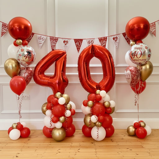 Anniversary Balloon Bouquet & Stack Celebration Package The Ultimate Balloon And Party Shop Cheltenham & Gloucester Balloons & Fancy Dress 