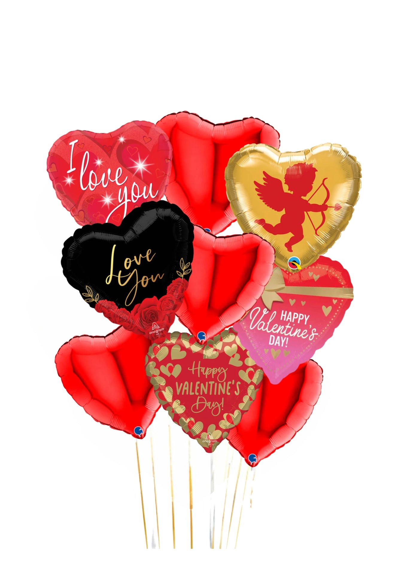 Asst Hearts Valentine’s Day Balloon Display The Ultimate Balloon And Party Shop Cheltenham & Gloucester Balloons & Fancy Dress 