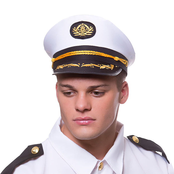 White Captains Sailor Cap