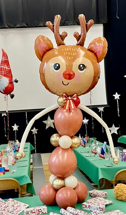 Reindeer Floor Balloon Column