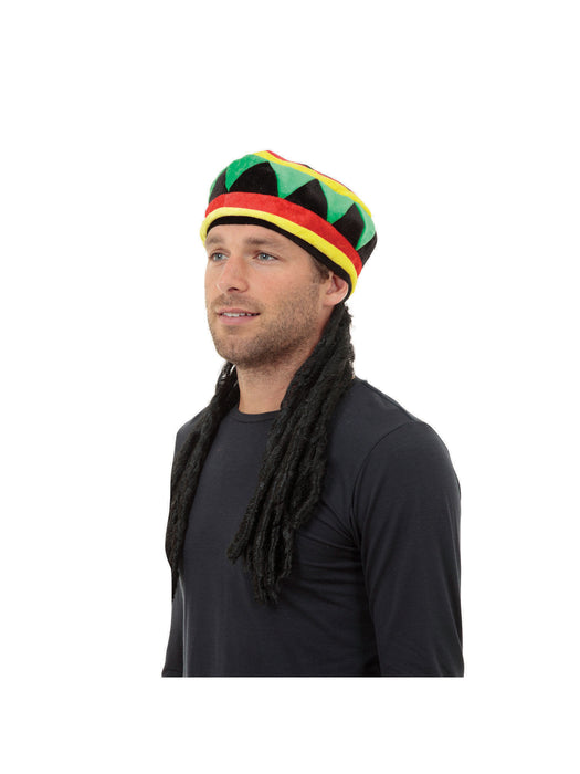 Rasta Hat With Hair Braids