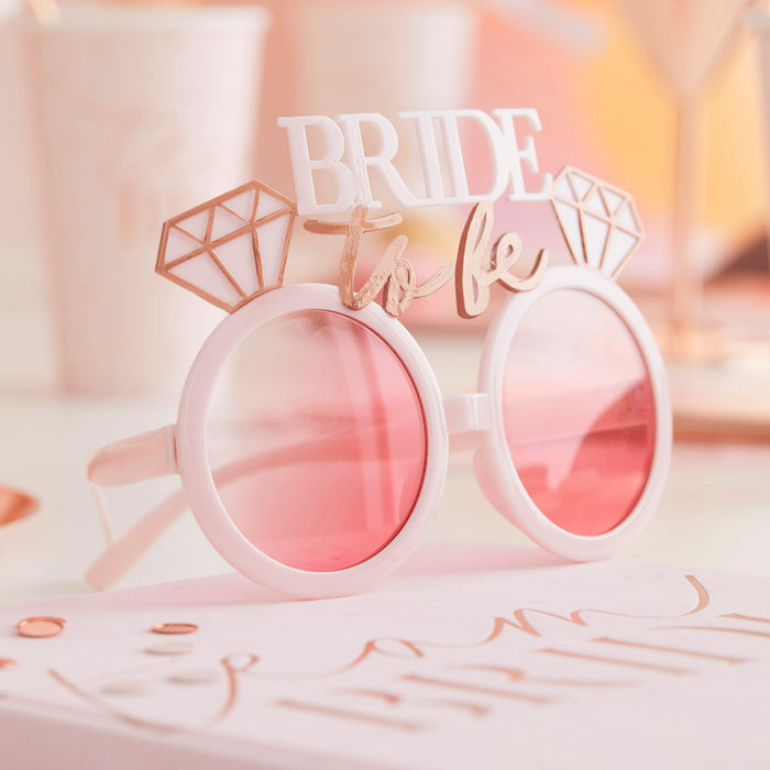 Pink Blush Bride To Be Glasses