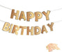 3D Happy Birthday Letter Banner - Gold The Ultimate Balloon And Party Shop Cheltenham & Gloucester Balloons & Fancy Dress 
