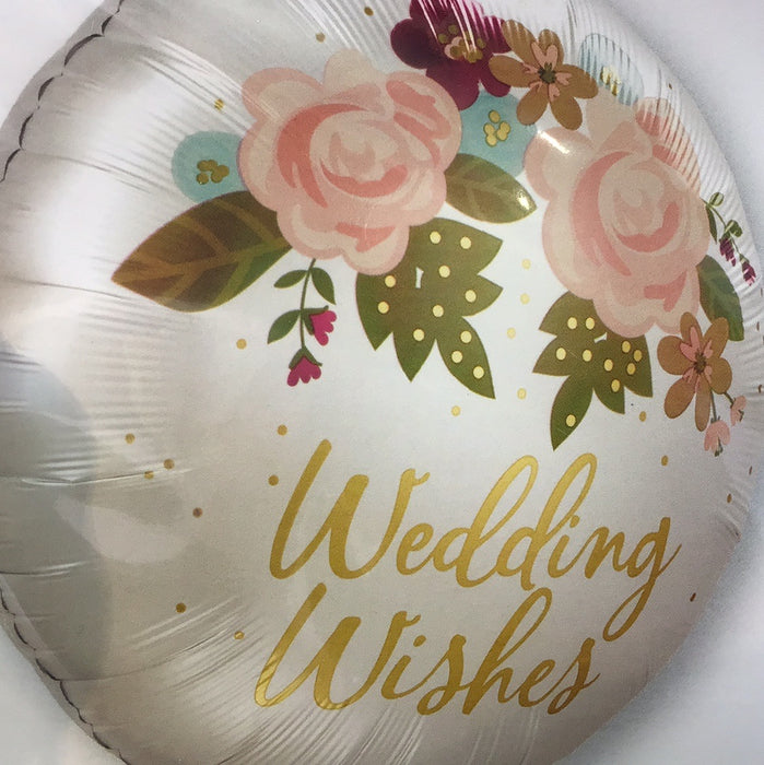 18" Foil Wedding Wishes Balloon