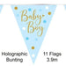 Baby Boy Bunting - Blue The Ultimate Balloon And Party Shop Cheltenham & Gloucester Balloons & Fancy Dress 