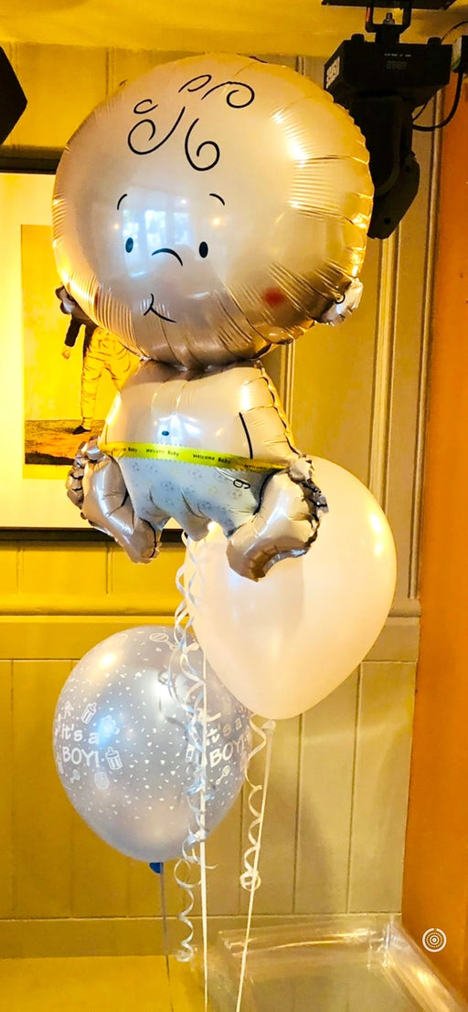 Baby Shaped Mixed Balloon Display. The Ultimate Balloon And Party Shop Cheltenham & Gloucester Balloons & Fancy Dress 