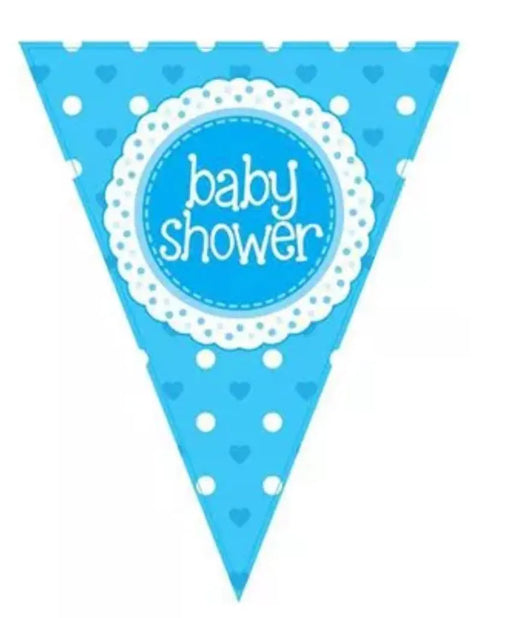 Baby Shower Bunting - Blue The Ultimate Balloon And Party Shop Cheltenham & Gloucester Balloons & Fancy Dress 