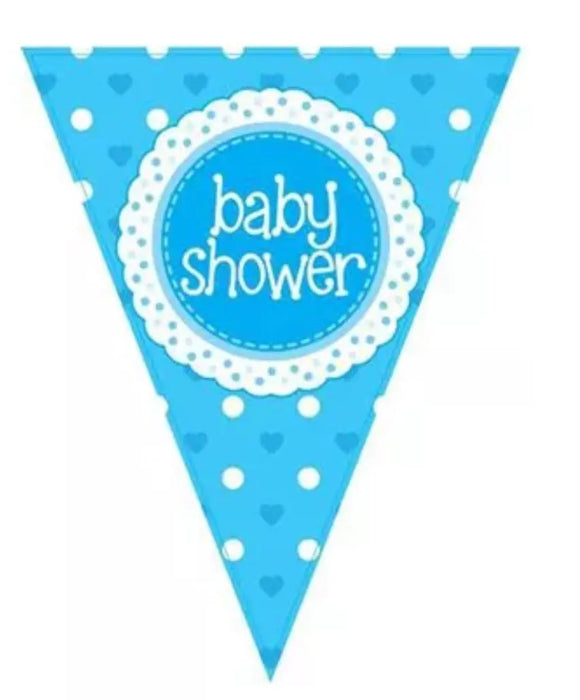 Baby Shower Bunting - Blue The Ultimate Balloon And Party Shop Cheltenham & Gloucester Balloons & Fancy Dress 
