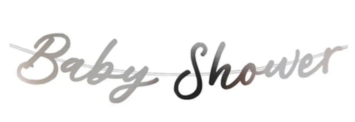 Baby Shower Letter Banner - Silver The Ultimate Balloon And Party Shop Cheltenham & Gloucester Balloons & Fancy Dress 