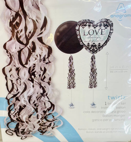 Balloon Tails - Twirls (Black) The Ultimate Balloon And Party Shop Cheltenham & Gloucester Balloons & Fancy Dress 