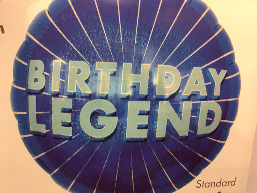 Birthday Foil Balloon - Birthday Legend The Ultimate Balloon And Party Shop Cheltenham & Gloucester Balloons & Fancy Dress 