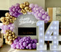 Birthday Organic Circle Balloon Arch - Purple The Ultimate Balloon And Party Shop Cheltenham & Gloucester Balloons & Fancy Dress 