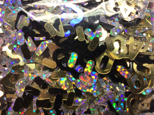 Black & Gold Birthday Age 40 Table Confetti The Ultimate Balloon And Party Shop Cheltenham & Gloucester Balloons & Fancy Dress 