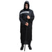 Black adult hooded robe