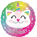 Unicorn Cat Birthday Foil Balloon The Ultimate Balloon And Party Shop Cheltenham & Gloucester Balloons & Fancy Dress 