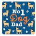 Gift Drinks Coaster - No 1 Dog Dad The Ultimate Balloon And Party Shop Cheltenham & Gloucester Balloons & Fancy Dress 