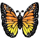 24" Foil Butterfly Shape Balloon - Black/Orange The Ultimate Balloon And Party Shop Cheltenham & Gloucester Balloons & Fancy Dress 