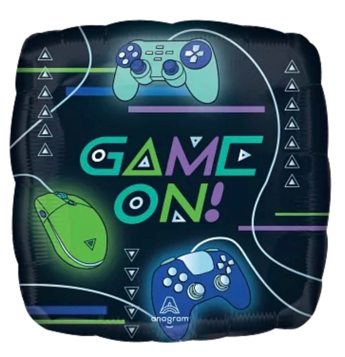 28” Square Supershape Gamer Balloon The Ultimate Balloon And Party Shop Cheltenham & Gloucester Balloons & Fancy Dress 