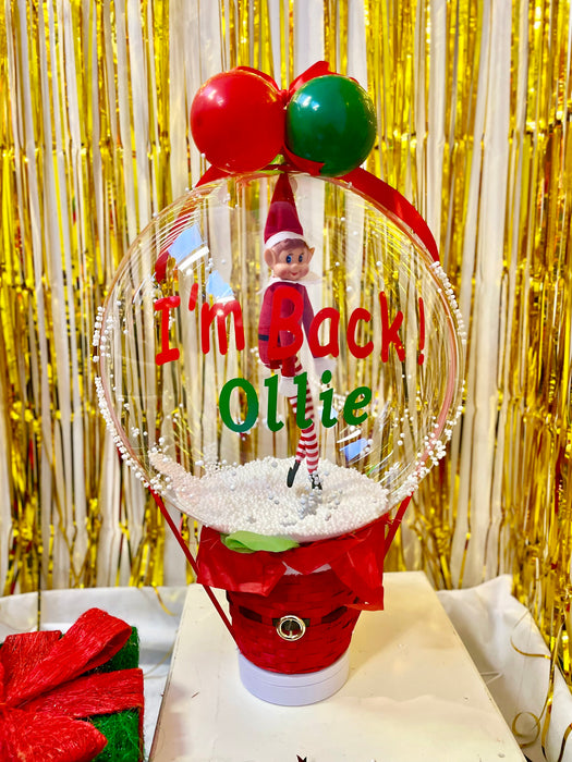 Elf On The Shelf - Snow Globe Bubble Balloon