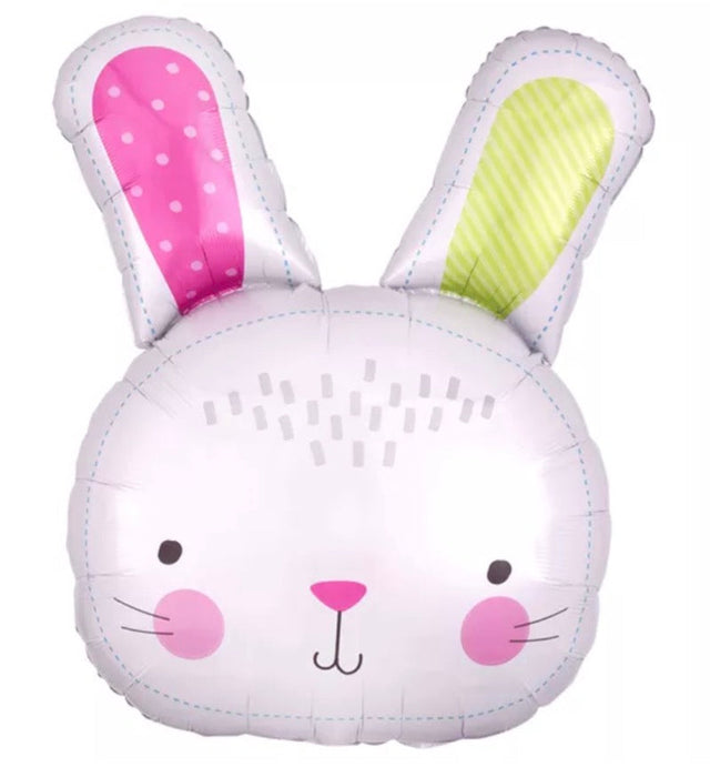 Animal Shape Foil Balloon - Easter Bunny Head The Ultimate Balloon And Party Shop Cheltenham & Gloucester Balloons & Fancy Dress 