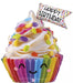 31” Foil Birthday Cupcake Shape Balloon The Ultimate Balloon And Party Shop Cheltenham & Gloucester Balloons & Fancy Dress 