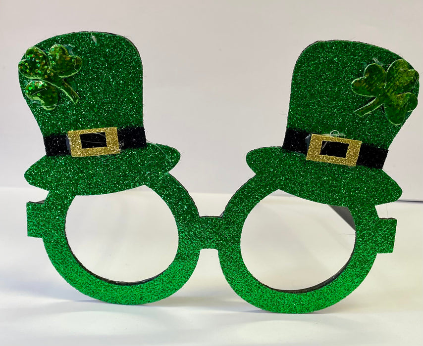 Glitter Leprechaun Hat Glasses