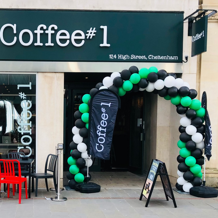 Corporate Colour Spiral Balloon are for Promotions & Events The Ultimate Balloon And Party Shop Cheltenham & Gloucester Balloons & Fancy Dress 