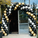 Corporate Coloured Spiral Balloon Arch - Black & Gold The Ultimate Balloon And Party Shop Cheltenham & Gloucester Balloons & Fancy Dress 