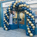 Corporate Coloured Spiral Balloon Arch - Navy & Gold The Ultimate Balloon And Party Shop Cheltenham & Gloucester Balloons & Fancy Dress 