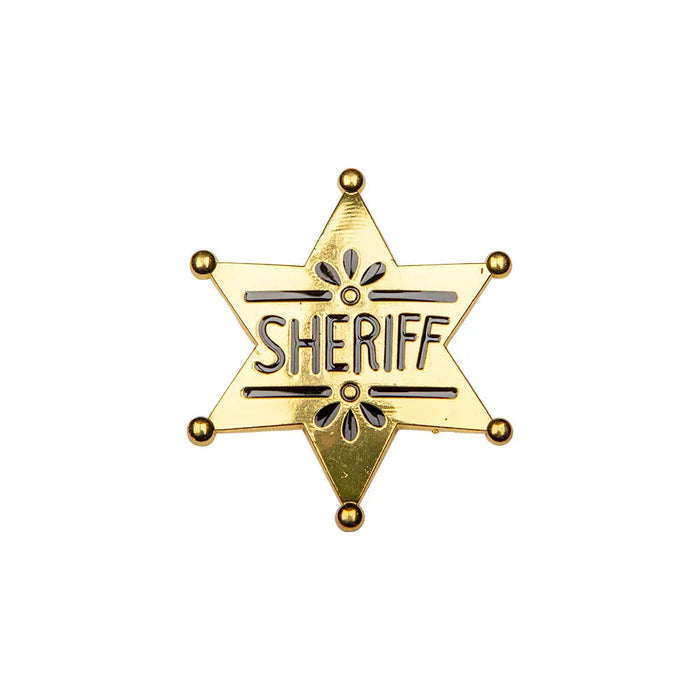Cowboy Metal Sheriff Badge - Gold The Ultimate Balloon And Party Shop Cheltenham & Gloucester Balloons & Fancy Dress 