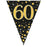 Age 60 Bunting - Black/Gold