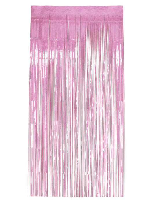 Tinsel Curtain - Holographic Light Pink