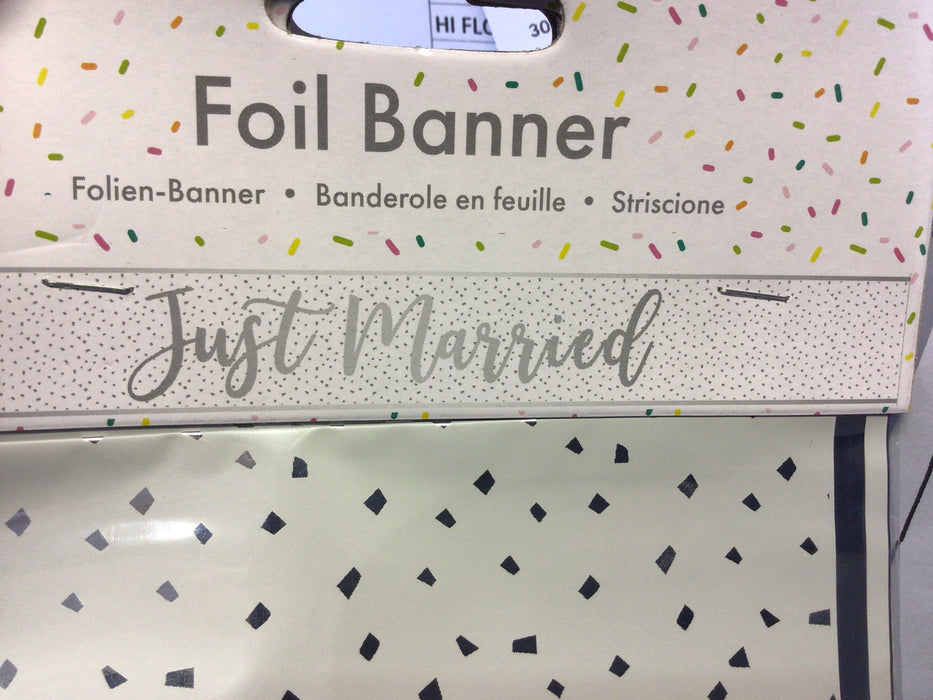 Just Married Banner - Asst