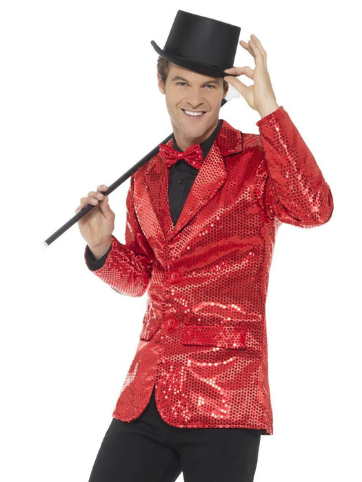 Sequin Men’s Jacket - Red