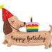 Dachshund Happy Birthday Balloon The Ultimate Balloon And Party Shop Cheltenham & Gloucester Balloons & Fancy Dress 