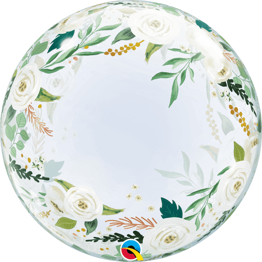Deco Bubble Clear Balloon -  Floral 7 Greenery The Ultimate Balloon And Party Shop Cheltenham & Gloucester Balloons & Fancy Dress 