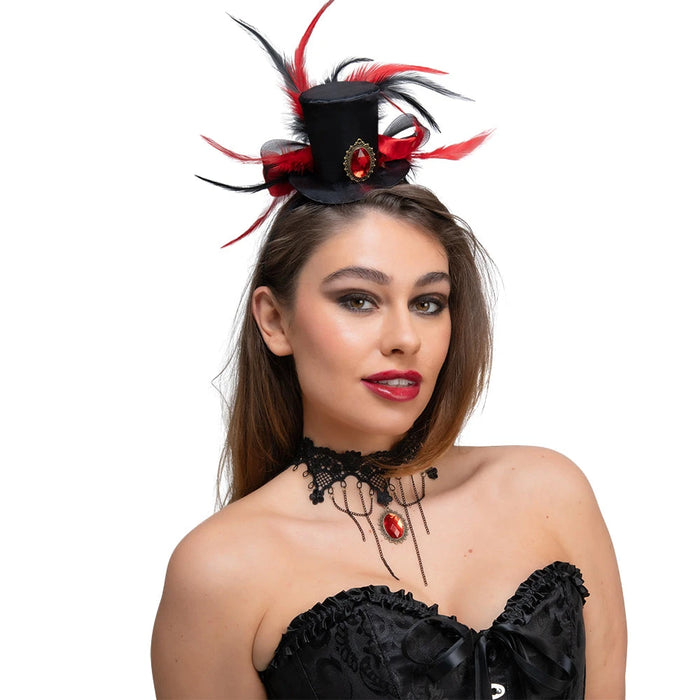 Deluxe Vampire Top Hat & Necklace The Ultimate Balloon And Party Shop Cheltenham & Gloucester Balloons & Fancy Dress 