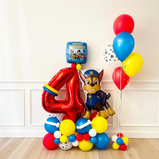 Dlx Age Themed Double Balloon Stack - Paw Patrol The Ultimate Balloon And Party Shop Cheltenham & Gloucester Balloons & Fancy Dress 