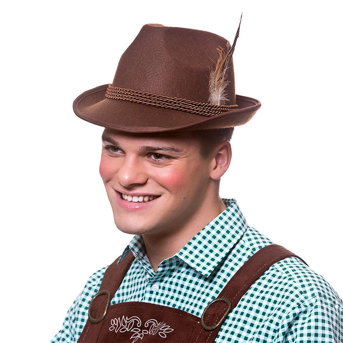 Dlx Brown Bavarian Hat The Ultimate Balloon And Party Shop Cheltenham & Gloucester Balloons & Fancy Dress 