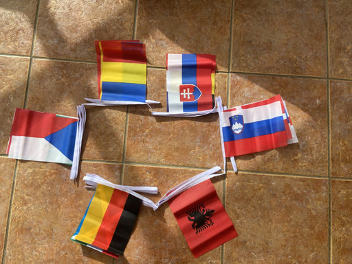 Euros 2024 Fabric Flag Bunting