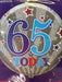18" Foil Age 65 Balloon - silver, blue & red The Ultimate Balloon And Party Shop Cheltenham & Gloucester Balloons & Fancy Dress 