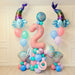 Mermaid Themed Balloon Stack & Bouquet Package The Ultimate Balloon And Party Shop Cheltenham & Gloucester Balloons & Fancy Dress 