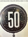 18" Foil Age 50 Balloon - Blk/Silver The Ultimate Balloon And Party Shop Cheltenham & Gloucester Balloons & Fancy Dress 
