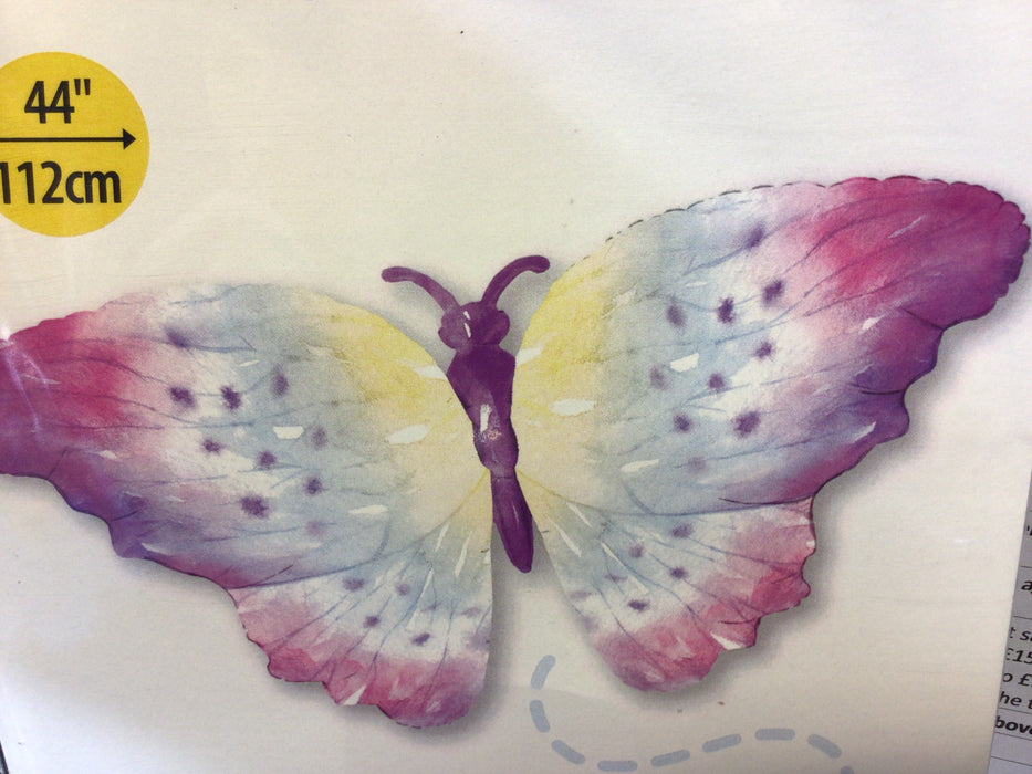 44” Foil Watercolour Butterfly Shape Balloon