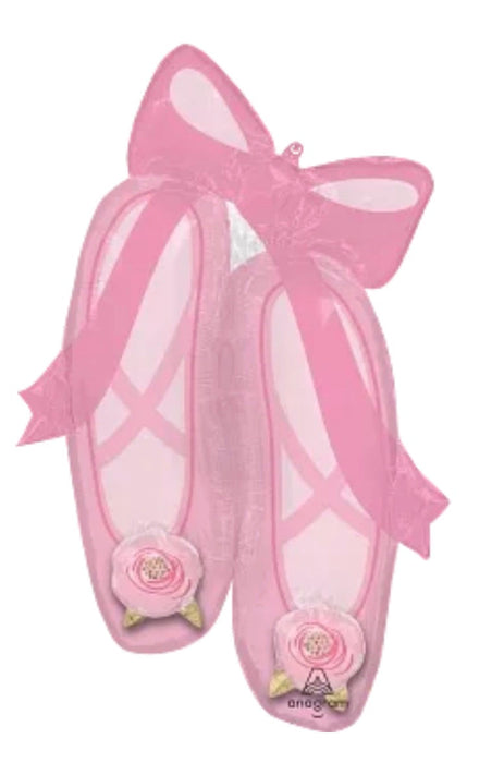 Ballet Shoes Super Shape Foil Helium Balloon The Ultimate Balloon And Party Shop Cheltenham & Gloucester Balloons & Fancy Dress 