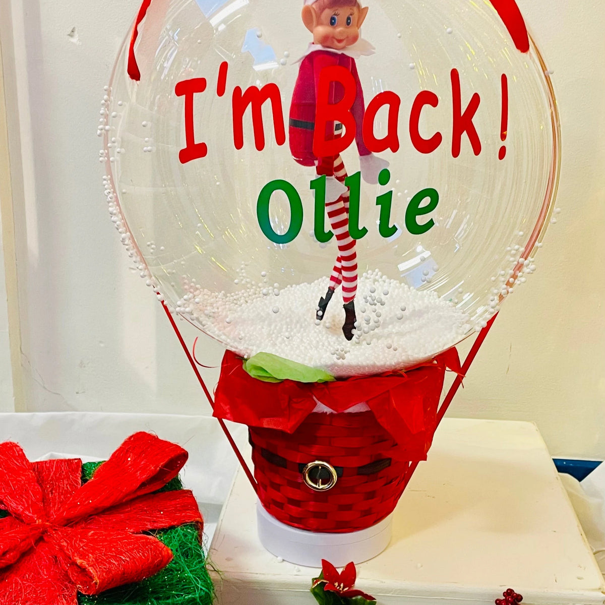 4PCS Giant Walking Elf Helium Balloons - 27.6 Inch Christmas Party Decorations